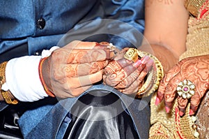 Indian Couples Shows Engagement Rings