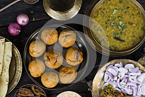 Indian Cuisine Dal Baati