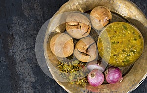 Indian Cuisine Dal Baati