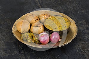 Indian Cuisine Dal Baati