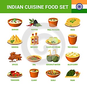 Indian Cuisine Food Set