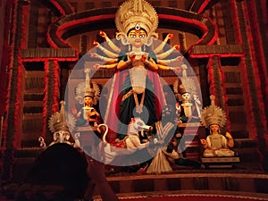 Indian cultural durga puja in kolkata