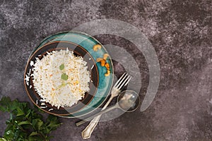 Indian cumin jeera cashew pulao rice photo
