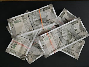 Indian currency 500 INR banknotes photo