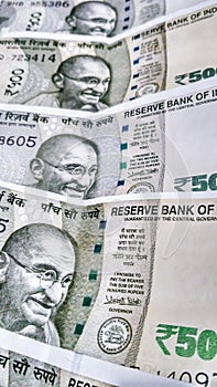 Indian Currency 500 Rs Note