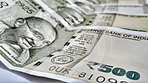 Indian Currency 500 Rs Note