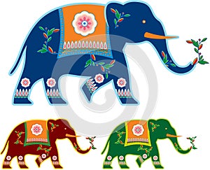 Indian Decorated Elephant