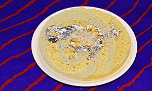 Indian disc-shaped mithai, ghevar sweet