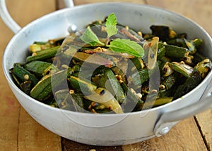 Indian Dish-Bhindi Masala