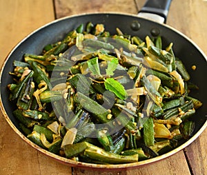 Indian Dish-Bhindi Masala