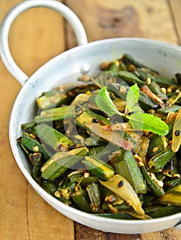 Indian Dish-Bhindi Masala