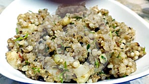 Indian dish made out of Sago called Sabudana khichdi