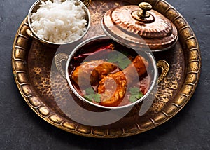 Indian dish Spicy Chicken Curry