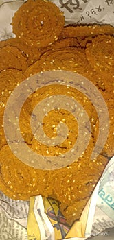 Indian diwali food is called chakli