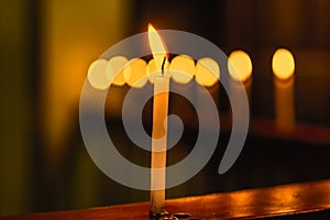 Indian diwali lighting with diya and candle