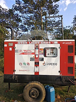 Indian electronic big generator with wheels