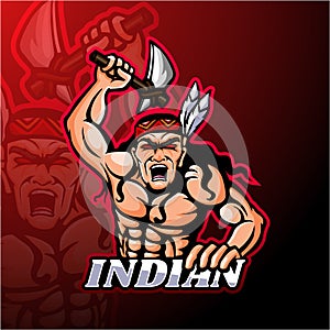 Indian esport logo mascot design