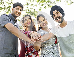 Indian Ethnicity Community Casual Cheerful Concept