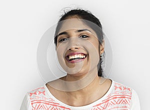 Indian Ethnicity Happy Woman Portrait Concept