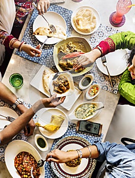 Indian Ethnicity Meal Food Casual Society Concept