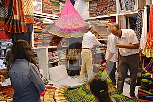 Indian fabric traders