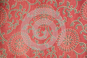 Indian fabric with traditional design