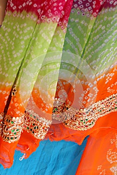Indian fabrics photo