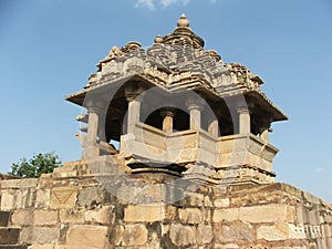 Indian Family in Khajuraho Madhya Pradesh India Tourism