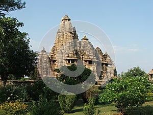 Indian Family in Khajuraho Madhya Pradesh India Tourism