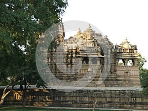 Indian Family in Khajuraho Madhya Pradesh India Tourism photo