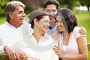 Indiano famiglia campagna 