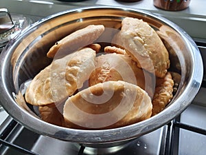 Indian famous delicious matar Kachori, looks amazing.