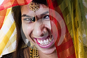 Indian female model in rural indian look