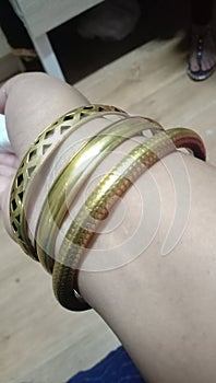 Indian festival for bangles-bangles that cling together
