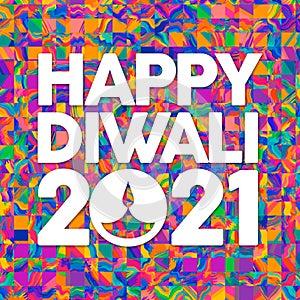 Indian festival Diwali theme Diya n abstract pattern