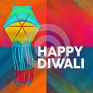 Indian festival Diwali theme lantern n abstract pattern