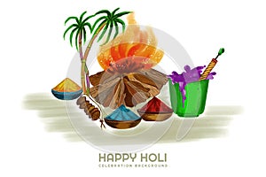 Indian festival holi celebrations card background