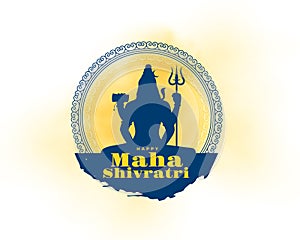 indian festival maha shivratri wishes background design