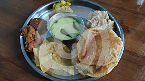 Indian Festival Thali Dish