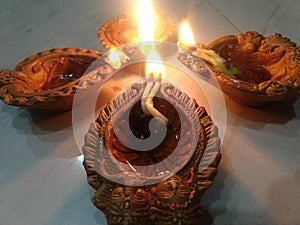 Indian festivals with fire diyas and lighting