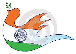 Indian flag abstract
