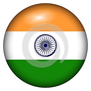 indian flag badge illustration