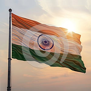 Indian flag - the national symbol of India