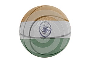 Indian flag on volleyball ball