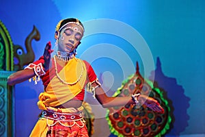 An Indian folk dancer
