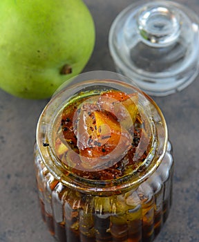 Indian condiments - mango pickle