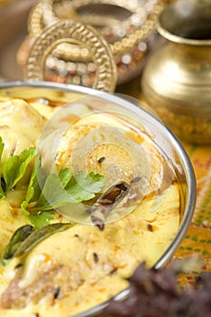 Indian food Kadhi. photo