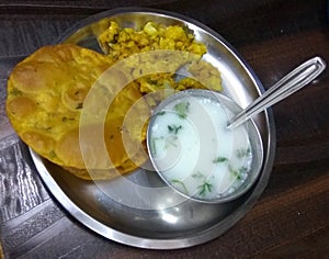 Indian Food - Puri Bhaji