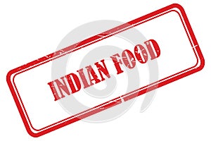 indian food stamp on white