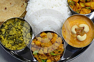 Indian food thali